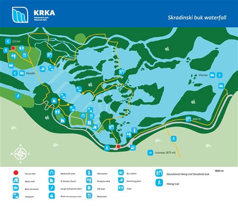 √ Krka National Park Map