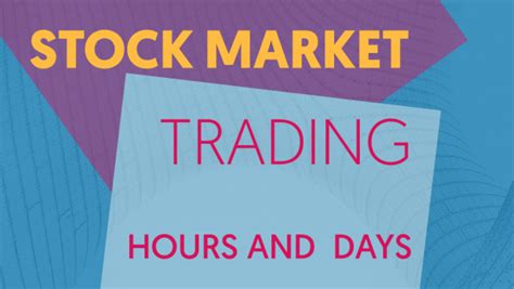 A market's peak trading hours is typically 8 a.m. What Time And Days Does The Stock Market Open And Close ...