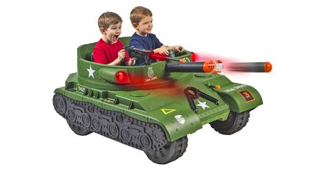 This Kids Ride On Electric Tank Actually Has A Working Toy Cannon