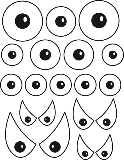 Cookie Monster Eyes Template