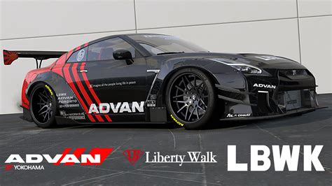 2019 Nissan Gt R Liberty Walk Lb Performance Advan Livery Gta5