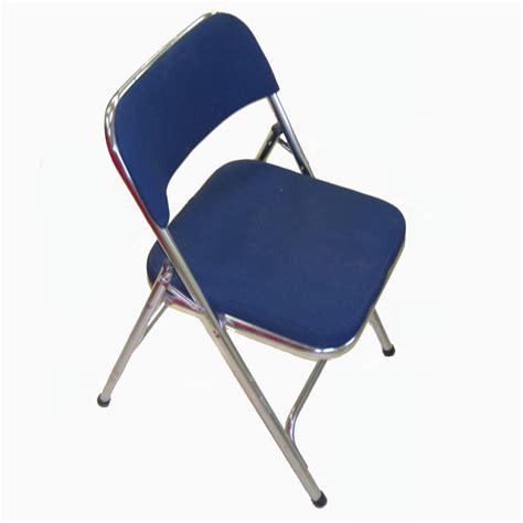 Padded Blue Folding Chair General Rental