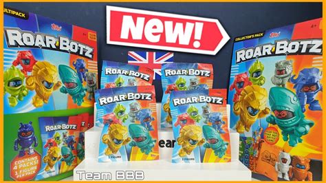 Roar Botz New Collectible By Topps Robot Figures With Game And Cards