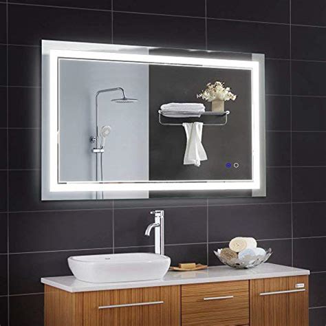 Keonjinn 48 X 32 Inch Led Mirror For Bathroom Led Vanity Mirror Anti