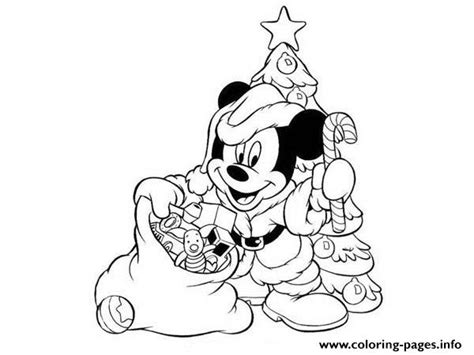 Mickey As Santa Disney 54d1 Coloring Page Printable