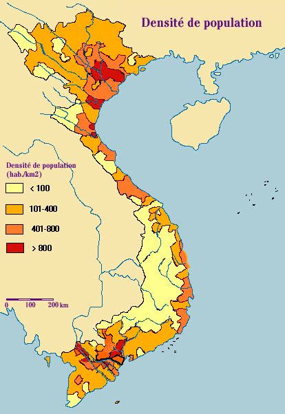 Vietnam Population Map