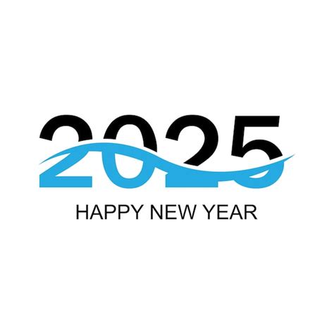 Feliz Año Nuevo 2025 Diseño De Texto Portada Del Diario De Negocios