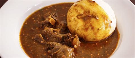 Fufu Traditional Side Dish From Ghana