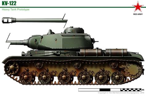 KV 122 Heavy Tank Wwii Vehicles Soviet Tank Military Vehicles