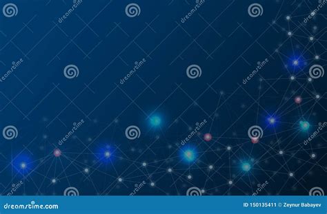 Abstract Plexus Background With Connected Lines And Dots Vector