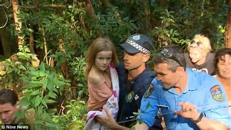 pictured incredible moment little natalya franklin 9 is rescued by police following a