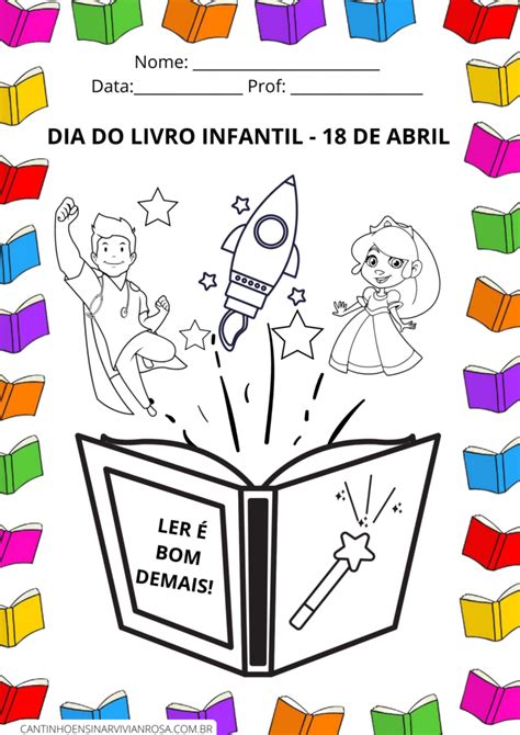 Dia Nacional Do Livro Infantil — Com Atividades Para Baixar Grátis