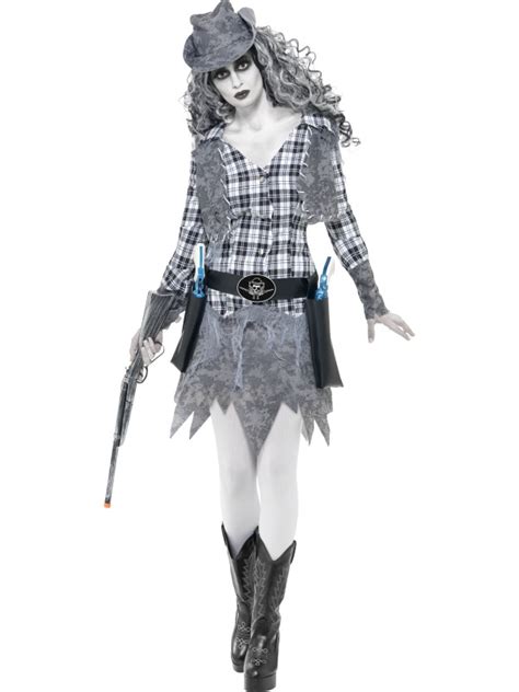 adult sexy ghost town zombie cowgirl ladies halloween party fancy dress costume ebay