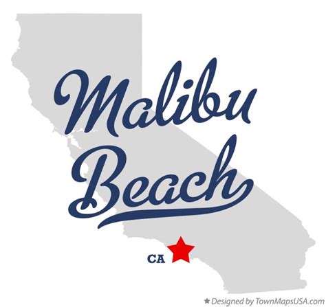 Map Of Malibu Beach Ca California