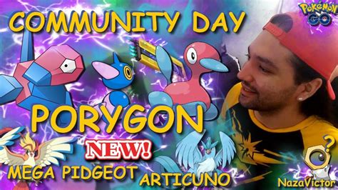 Community Day Porygon Pokemon Go New Mega Evolution Mega Pidgeot Raids