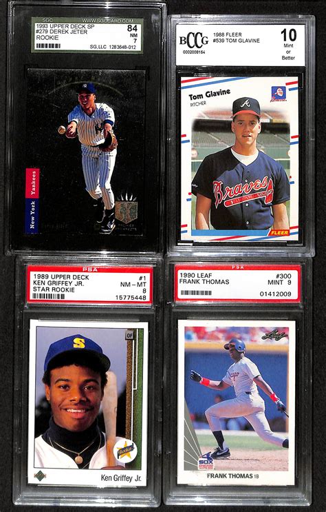 You might prefer to sell your collection at one time. Lot Detail - Lot Of 4 Baseball Graded Rookie Cards From 1988-93 w. Jeter SP