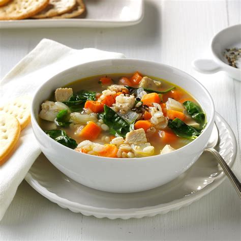 Turkey And Vegetable Barley Soup Recipe Taste Of Home
