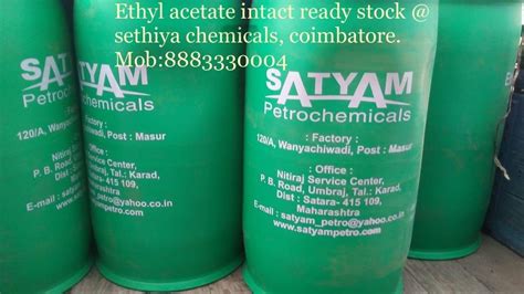 Satyam Petro Ethyl Acetate Pure Grade Industrial Packaging Size 210