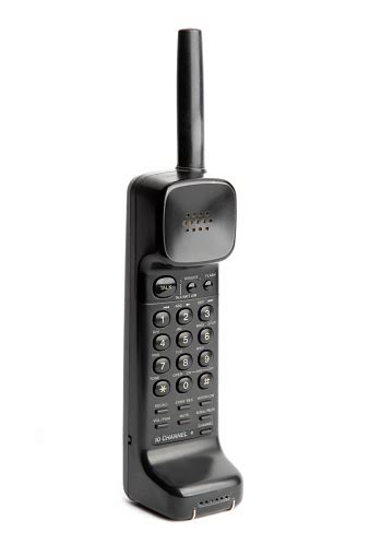 90s Cordless Vintage Telephone Isolated On White Stock Photo Download
