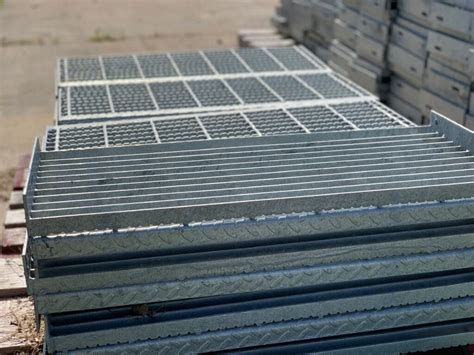 Galv Stair Tread Bevel Corporation Quality Rebar Steel Fabrication