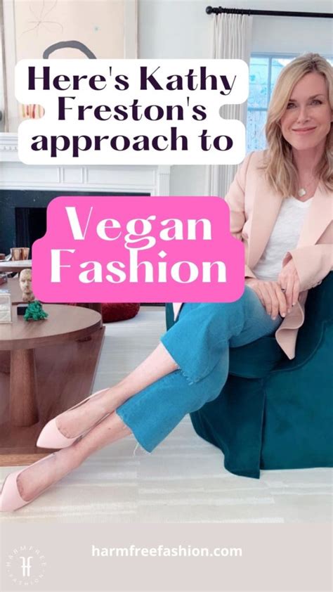 Vegan Fashion Lover 5 Questions For Author Kathy Freston Interview