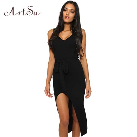 Buy Artsu Causal Summer Women Solid Dresses Sleeveless Skinny Brand Chic