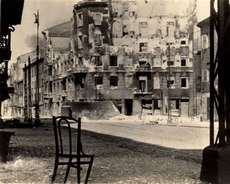 Warsaw Poland A Street View In The Ghetto After Its Liquidation