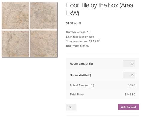 Measurement Price Calculator - WooCommerce