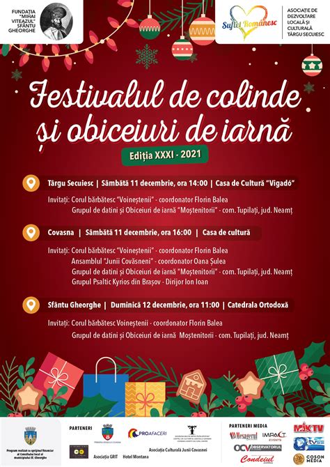 Festivalul De Colinde și Obiceiuri De Iarnă Crăciunul La Români