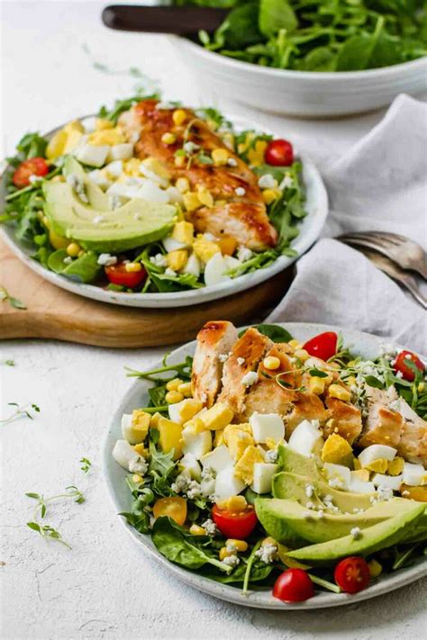 Healthy Chicken Cobb Salad Recipe Jar Of Lemons