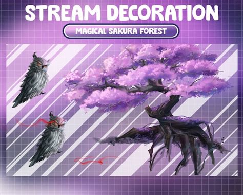 Animated Stream Decoration Cute Plant Cozy Theme Magical Etsy