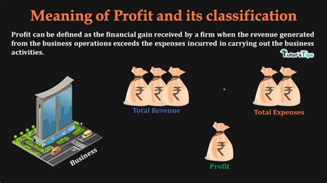 Meaning Of Profit And Its Classification Tutors Tips