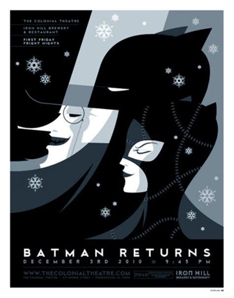 Batman Returns Poster By Tom Whalen Art Deco Posters Art Deco Movie
