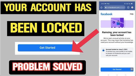 your account has been locked facebook learn more problem how to unlock facebook locked