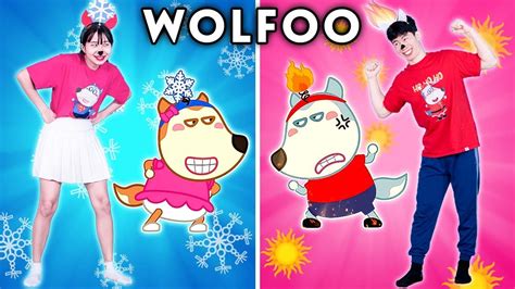 Wolfoo And Hot Vs Cold Challenge Wolfoo In Real Life Funniest Moments Of Wolfoo And Lucy Youtube