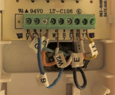 Wiring Honeywell RTH6500 WiFi Thermostat Wiring Questions For A Heat