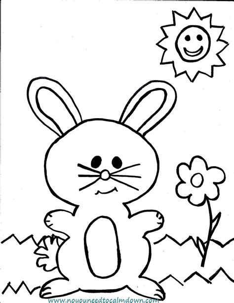 8 ways kids can calm down anywhere plus a printable mini book. Easter Bunny Coloring Page for Kids - Free Printable | No, YOU Need To Calm Down!
