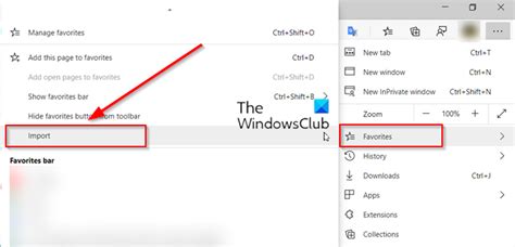 How To Import Export Bookmarks Favourites In Microsoft Edge Images