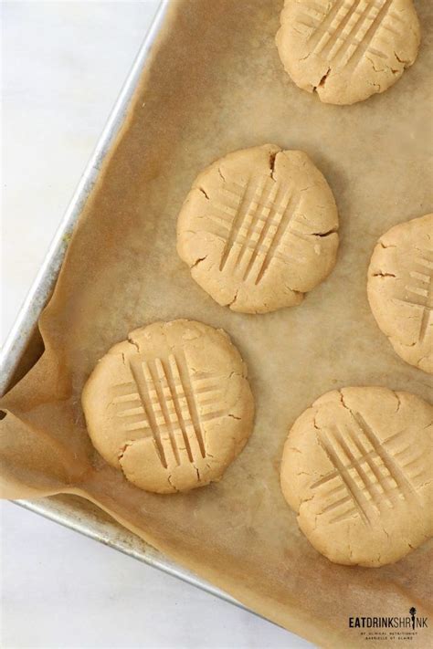 3 Ingredient Almond Flour Peanut Butter Cookies Eat Drink Shrink