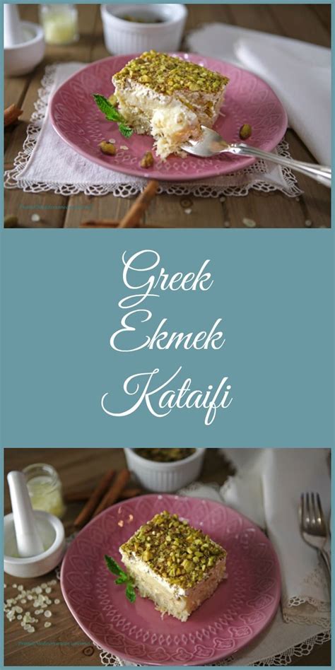 Greek Ekmek Kataifi Shredded Phyllo With Syrup Custard And Whipped Cream