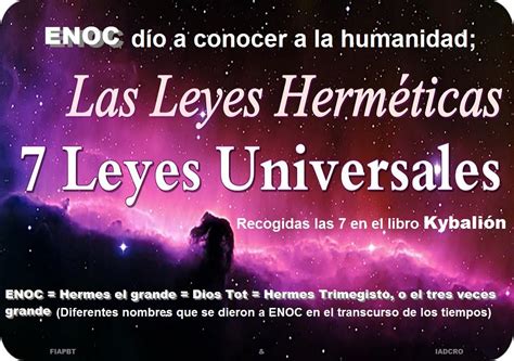 Las 7 Leyes Universales Kybalión Las EnseÑanzas De Enoc Hermes Trismegisto Youtube