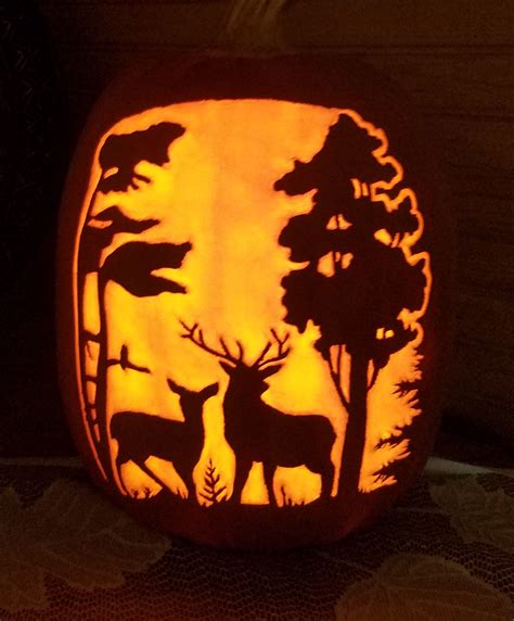 Deer Pumpkin Pumpkin Carving Pumpkin Carving