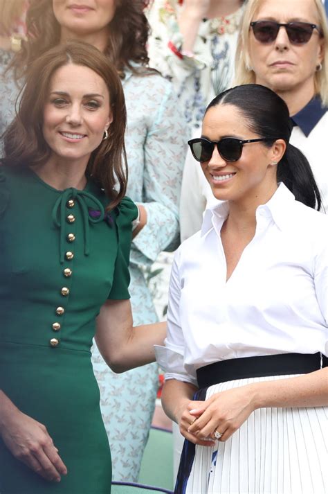 Kate Middleton And Meghan Markle At Wimbledon 2019 Tennis Championships