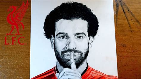 Mohamed Salah Liverpool Player King Of Football Portrait How To Draw