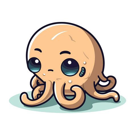 Octopus Cartoon Character Cute Octopus Vector Illustration 32916532