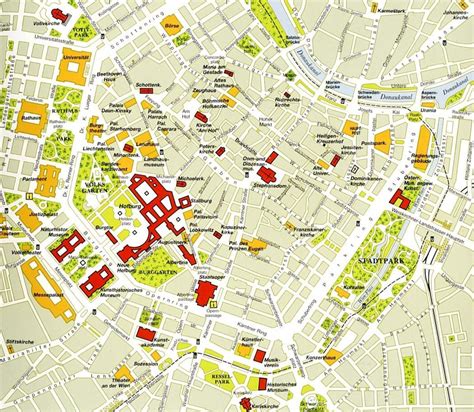Centro Da Cidade De Viena Mapa De Viena Centro Do Mapa Áustria