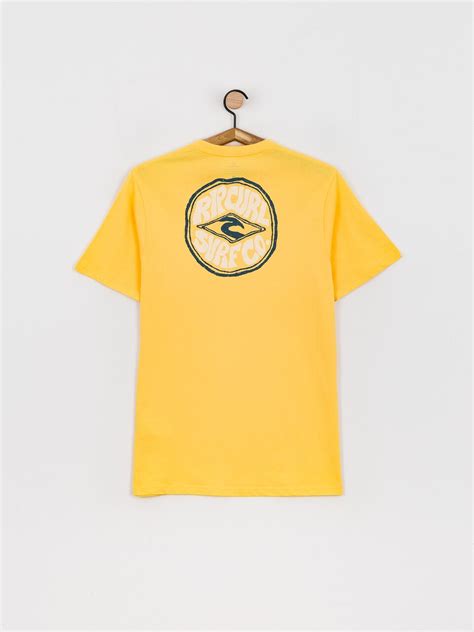 Rip Curl Dams T Shirt Retro Yellow