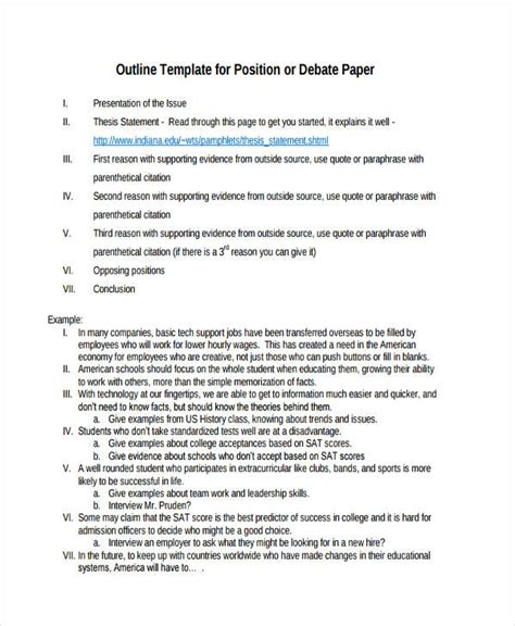 🏆 Position Paper Template Position Paper Template Word 2022 11 09