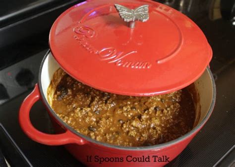 2 1/2 pounds ground beef. Pioneer Woman Dutch Oven Review with Chili Recipe - If Spoons Could Talk