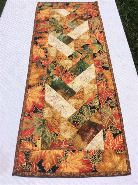 Fall Table Runner Table Topper In A Fall Autumn Harvest Color Braided